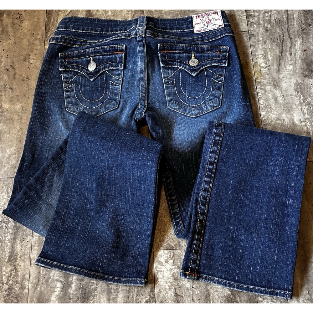 True Religion Billy Womens Blue Jeans Billy Size 29 Western Ladies Denim Stretch
